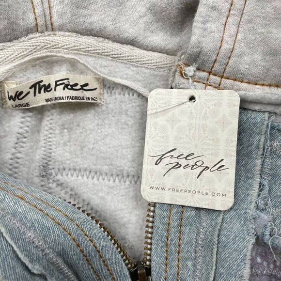 Free People Santa Fe Patchwork Sleeveless Hoodie NEW - Picture 5 of 11